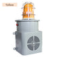 Sirène d'alarme YASONG 130dB Klaxon 50W Volume et tonalité réglables Sirènes d'extérieur anti-collision Système d'alarme avec lumière stroboscopique pour usines, terminaux, ports Portée d'alarme d'urgence d'environ 100 à 150 mètres