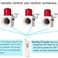 YASONG Wireless Remote Control Alarm Siren(2000m/500m), LED Strobe Warning Light 120dB Horn Power 15W for Loss Prevetion, Warehouse Factory SLA-800Y
