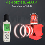 YASONG SLA-05G-P 130dB Stainless Steel Alarm Siren, 45W, IP66 Waterproof, LED Strobe, Wall Mount