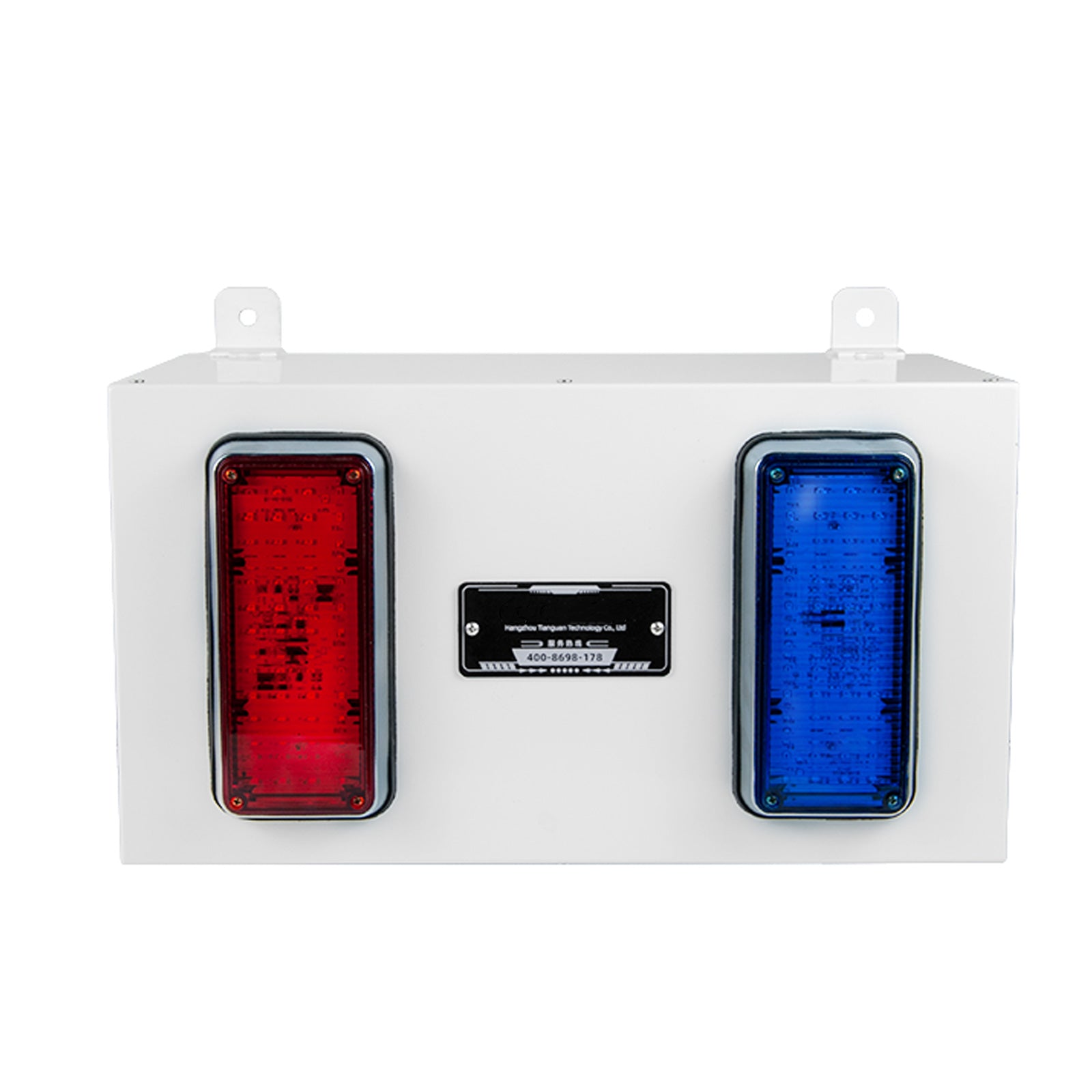 YASONG SLA-O71S 130dB 350W Dual Horn Alarm Siren, 300m Range, Adjustable Tones, IP65, USB Upload, LED Strobe