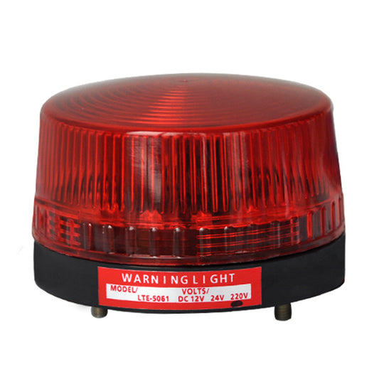 YASONG Mini Signal Round Warning Light Bolted Base Strobe Flashing Light Police Beacon Light for Factory, Workshop and Mechanical Equipment  LTE-5061