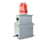 Sirène d'alarme YASONG 130dB Klaxon 50W Volume et tonalité réglables Sirènes d'extérieur anti-collision Système d'alarme avec lumière stroboscopique pour usines, terminaux, ports Portée d'alarme d'urgence d'environ 100 à 150 mètres