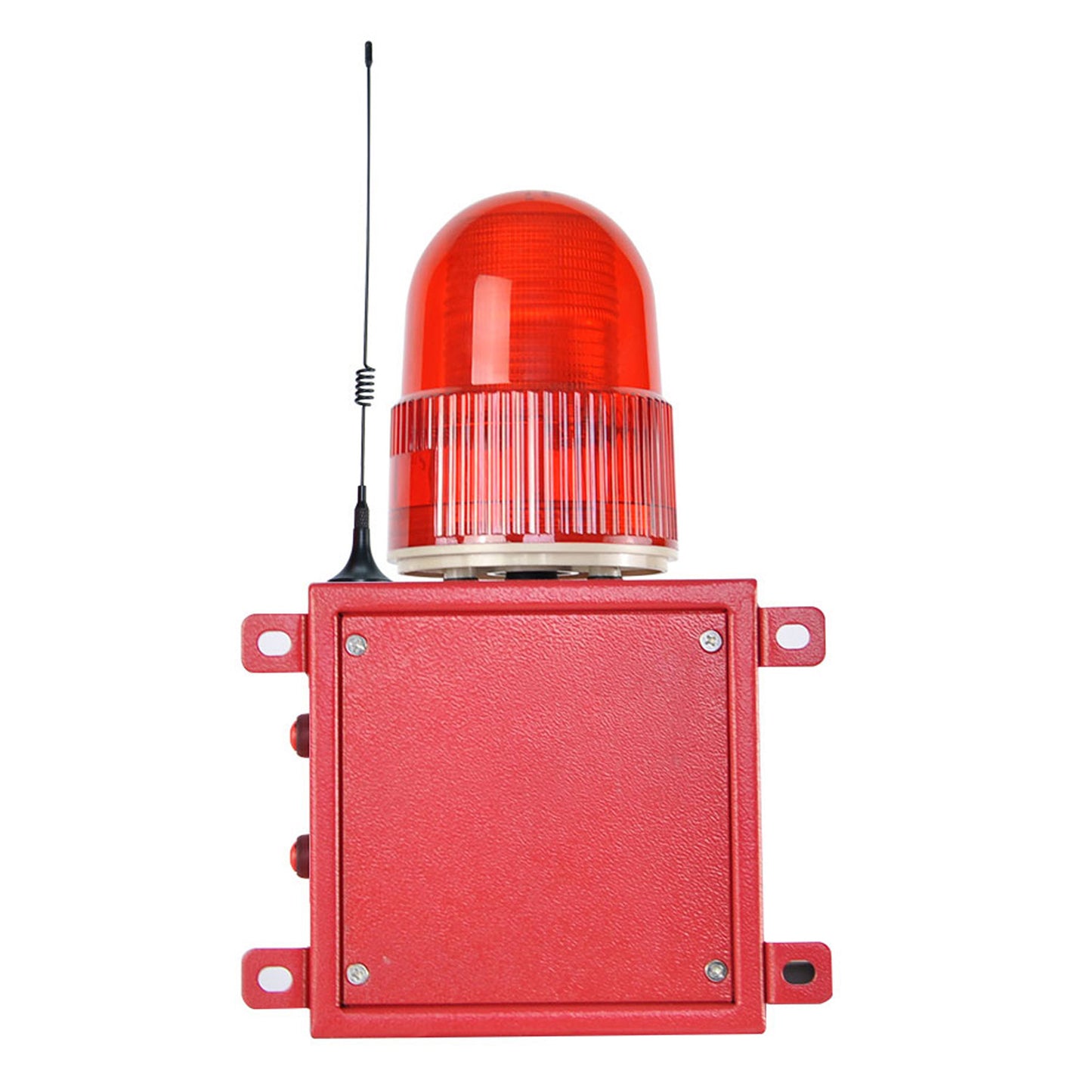 500m/2000m Wireless Remote Control  Alarm Siren 120dB Horn 12 Tone Adjustable Outdoor Industrial Waterproof LED Strobe Alarm System for Noisy Environment Emergency Alarm SLA-01TY