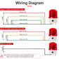 YASONG SLA-1502 Power Outage Alarm Light 90dB Buzzer & LED Strobe Light with Battery Backup