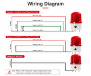 YASONG SLA-1502 Alarm Pemadaman Listrik & Kehilangan Fase 90dB, AC220V/380V, Lampu Strobo LED, IP54, Cadangan Baterai