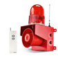 500m/2000m Wireless Remote Control  Alarm Siren 120dB Adjustable Outdoor Industrial Alarm System for Noisy Environment Emergency Alarm SLA-01TY