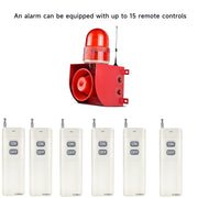 YASONG 2000m Wireless Remote Control for Alarm Siren, ON/OFF Control, White, Pairing Required