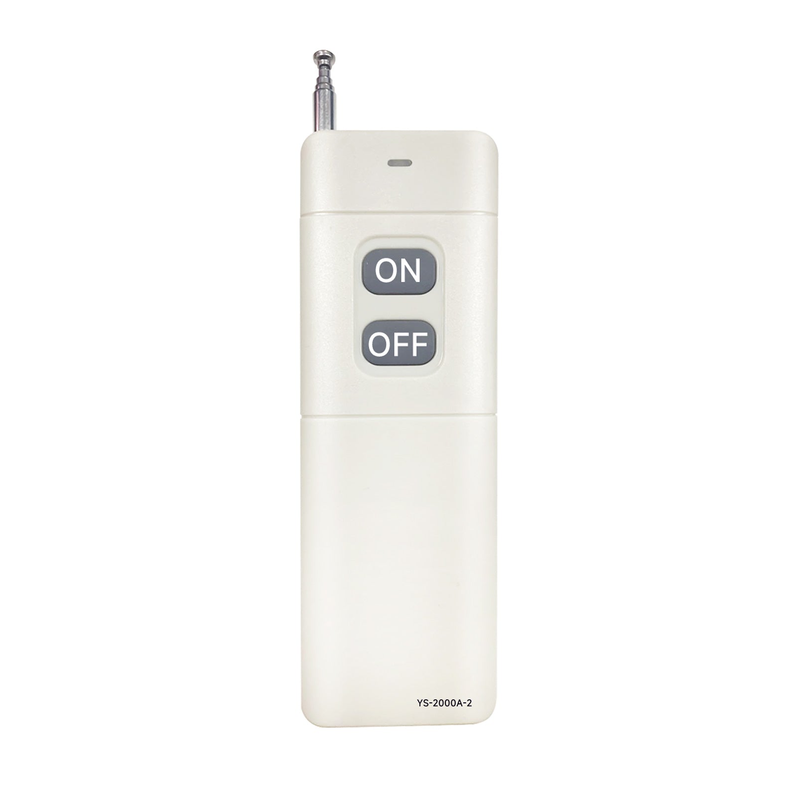 YASONG 2000m Wireless Remote Control for Alarm Siren, ON/OFF Control, White, Pairing Required