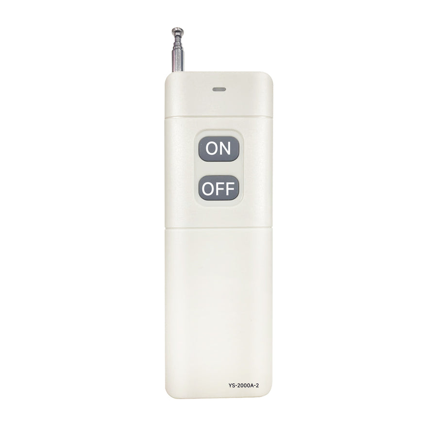 YASONG 2000m Wireless Remote Control for Alarm Siren, ON/OFF Control, White, Pairing Required