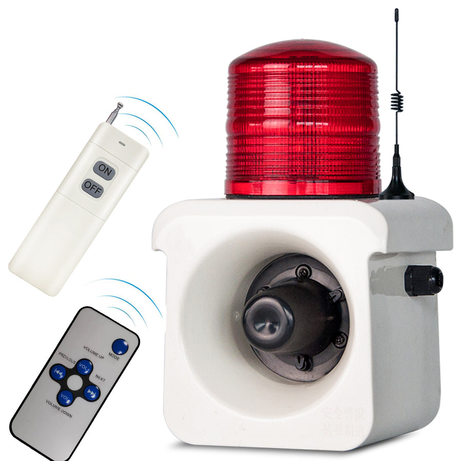 YASONG SLA-800Y 120dB Wireless Remote Control Alarm Siren with LED Strobe, 500m 2000m, 120dB