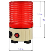 YASONG SLA-16J Rotating Magnetic Battery Beacon Light, 90dB Buzzer or No Sound, IP65, AC100-240V Charging