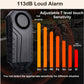 YASONG Bike Alarm Wireless 113dB Loud Anti-Theft Vibration Motorcycle Bicycle Alarm Vehicle Security Vibration Sensor Alarm System (2 Pack)