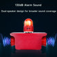 Industrial Dual Horn Siren Alarm Waterproof 130dB Loud Emergency Sirens Systerm with Beacon Strobe Light, USB Port for Factory Warehouse House Company SLA-JB210