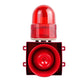 Sirène d'alarme YASONG avec boîtier de commande à bouton 25W 120dB Klaxon puissant Liaison à un bouton Sirène de sécurité extérieure avec lumière stroboscopique LED SLA-01Z