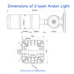 YASONG LTA-30-J LED Stack Tower Light, 1-5 Layers, Foldable Base, Strobe / Steady switchable, With or without buzzer