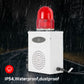 YASONG Motion Detection Siren Alarm 120dB Loud Horn Waterproof Adjustable Volume 25W Alarm Security System for Factory, Warehouse and Dock SLA-B02W