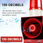 RS-485 Protocolo de Comunicación de Red Sirena de Alarma Impermeable Ajustable 0-130dB Sistema de Alarma con Luz Estroboscópica LED para Almacén Industrial Taller SLA-05BX