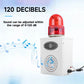 YASONG  Rechargeable 5000mAh Siren – 120dB IP55 Outdoor Alarm with LED Strobe, Emergency Security Backup Horn SLA-B02B