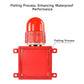 YASONG Outdoor Alarm Siren Stainless Steel IP66 Waterproof 120dB Security Siren with Strobe Light for Factory Ship Port  SLA-01G-P