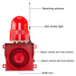 500m/2000m Wireless Remote Control  Alarm Siren 120dB Adjustable Outdoor Industrial Alarm System for Noisy Environment Emergency Alarm SLA-01TY