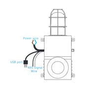 YASONG SLA-900MX 130dB RS-485 Modbus Alarm Siren, 150W, 12 Tones, IP65, USB Upload, LED Strobe