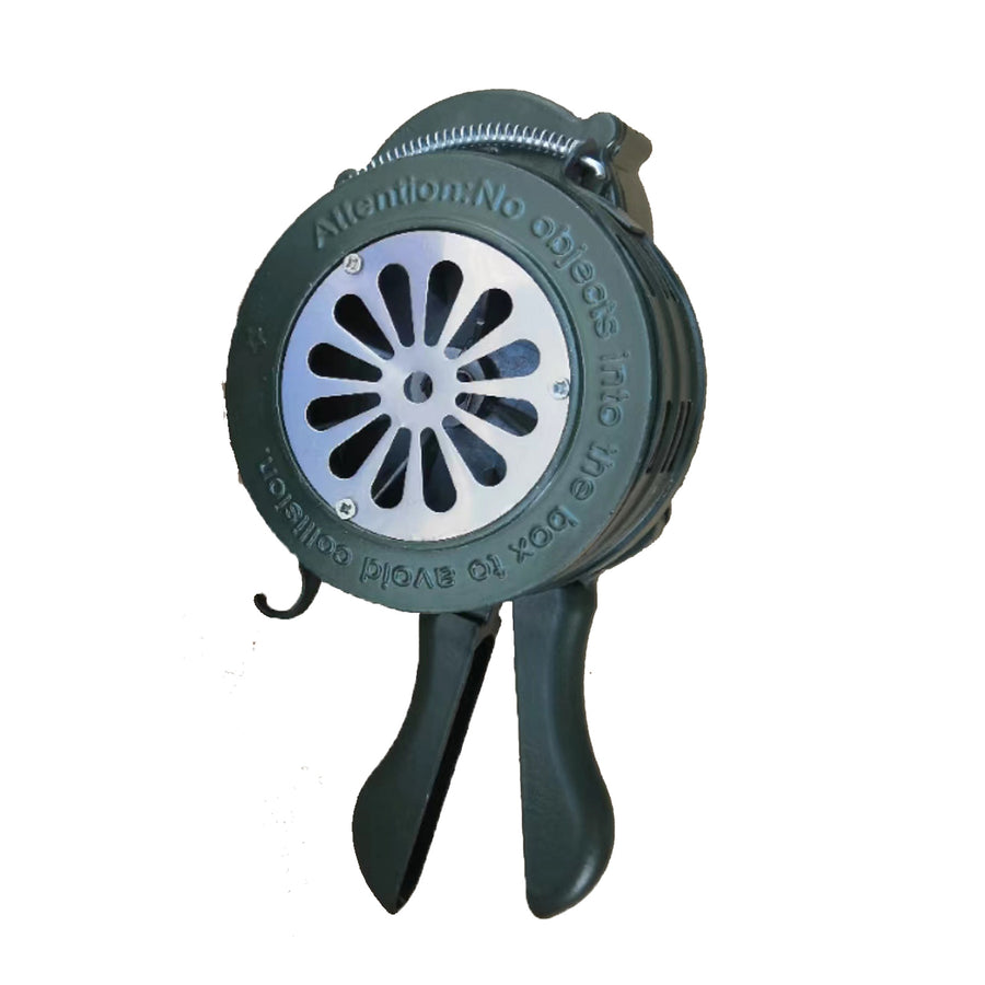 YASONG 110dB Hand Crank Siren, Manual Portable Emergency Alarm Horn, No Power Required, Red or Green