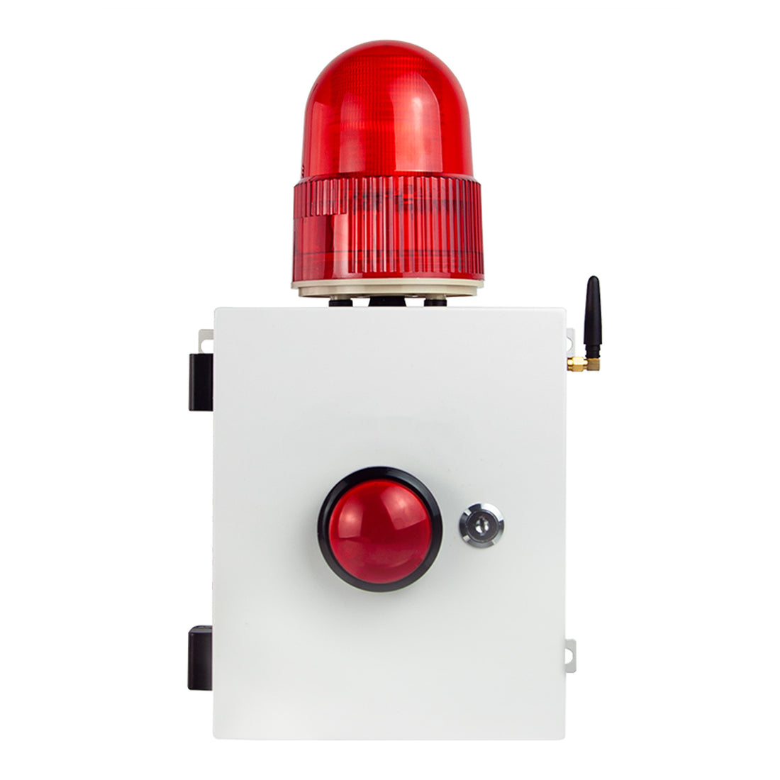 YASONG SLA-YJ01 120dB Emergency Alarm Siren with Plug, 6 Tones, IP54, LED Strobe, Wall Mount