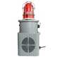 Sirène d'alarme YASONG 130dB Klaxon 50W Volume et tonalité réglables Sirènes d'extérieur anti-collision Système d'alarme avec lumière stroboscopique pour usines, terminaux, ports Portée d'alarme d'urgence d'environ 100 à 150 mètres
