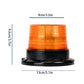 YASONG Amber 40 LED Beacon Strobe Light 12-24V Warning Flashing Light with Magnetic and 9.8ft Straight Cord for Vehicle Forklift Truck Tractor UTV