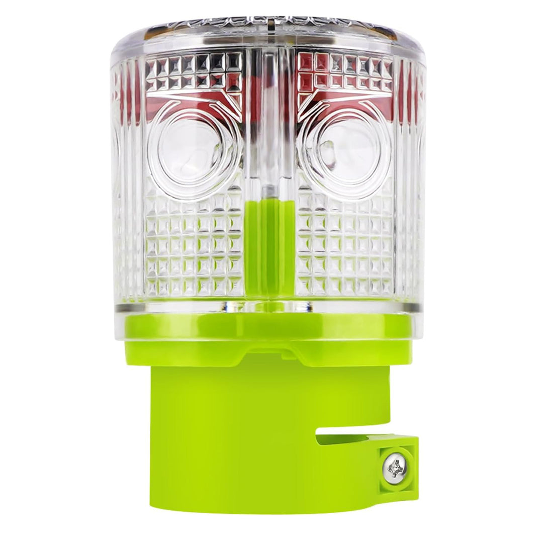 YASONG Solar 360° LED Industrial Strobe Warning Light, IP54 Outdoor Beacon, 6 LEDs, Auto Night Flashing