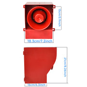 Sirène d'alarme YASONG 45W 130dB IP65 étanche, système d'alarme de sécurité pour environnement bruyant, portée d'alarme d'urgence de 100m SLA-05E
