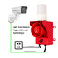 YASONG Discrete Signal Triggered Security Siren ip65 120dB Horn  Contact Alarm with Red Yellow Green Strobe Light  for Factory Bussiness SLA-315