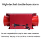 Industrial Dual Horn Siren Alarm Waterproof 130dB Loud Emergency Sirens Systerm with Beacon Strobe Light, USB Port for Factory Warehouse House Company SLA-JB210