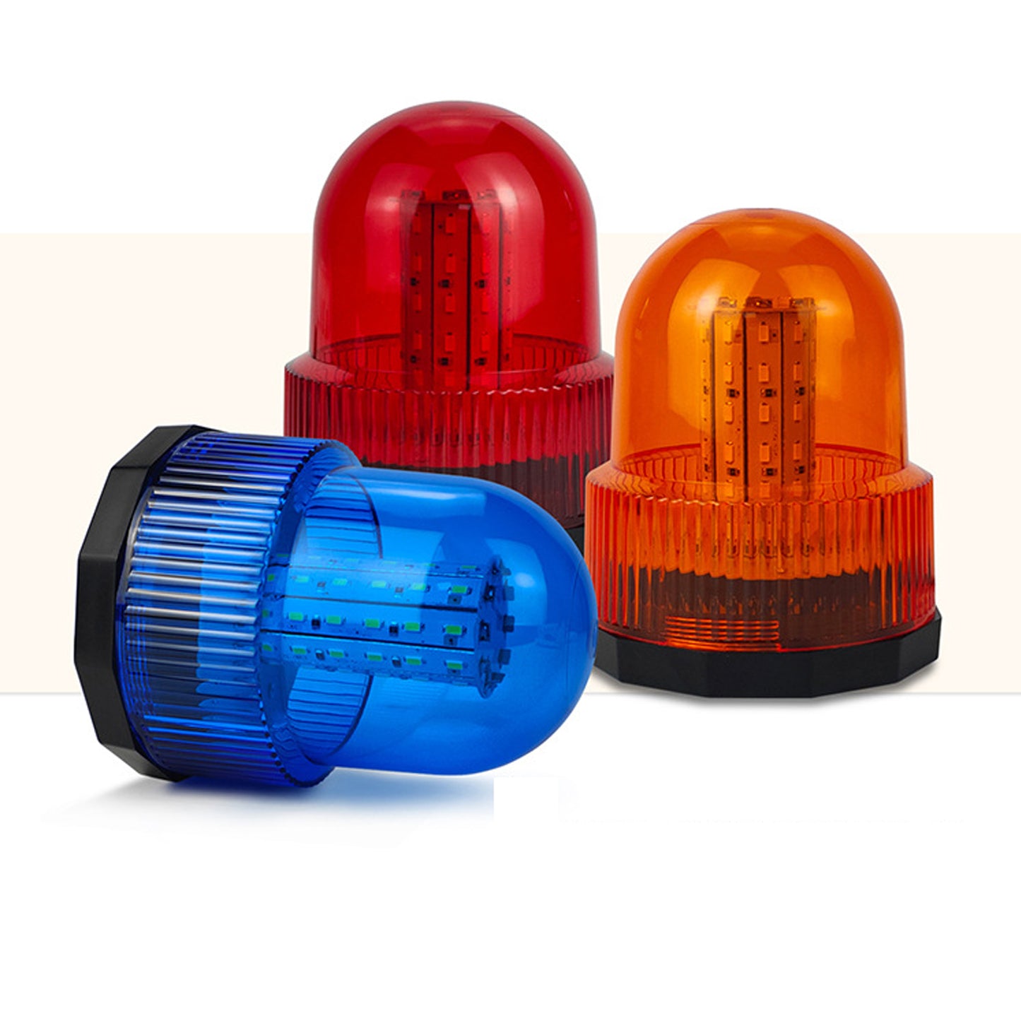 60 LED Beacon Strobe Light 12V-24V Amber Magnetic Rooftop Emergency Safety Warning Flashing Light for Forklift Truck Tractor Carts UTV Bus