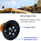 YASONG Amber LED Strobe Beacon Lights 40 LED Warning Emergency Flashing Light with Magnetic and 16ft Cord for Vehicle Truck Forklift DC12V-24V 1pcs