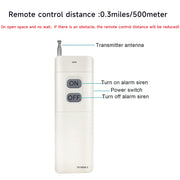 YASONG 500m Wireless Remote Control for Alarm Siren, ON/OFF Control, White, Pairing Required, Multi-Alarm Use