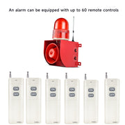 YASONG 500m Wireless Remote Control for Alarm Siren, ON/OFF Control, White, Pairing Required, Multi-Alarm Use