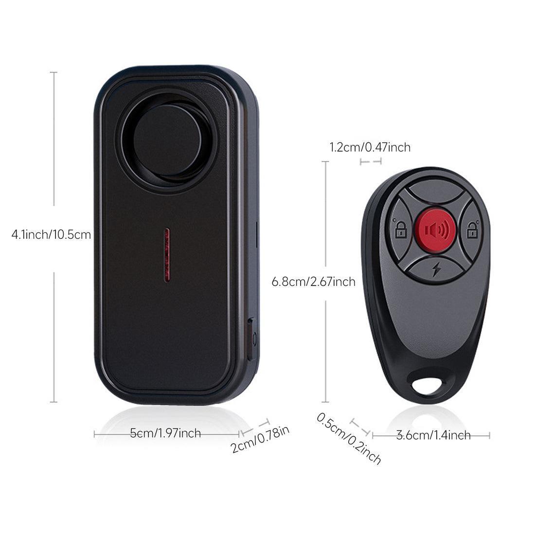 Alarme antivol à détecteur de vibrations YASONG 113 dB, étanche, pour vélo électrique, moto, voiturette de golf, remorque, boîte aux lettres avec télécommande