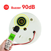 YASONG Amber Strobe Beacon Warning Light, 90dB Buzzer, Separate Sound/Light Control, IP44, DC/AC Options