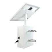 YASONG SLA-TYN01 120dB Solar Motion Sensor Industrial Alarm Siren, Red Blue Strobe, IP65, 17 Tones
