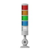 Lampu Menara Tumpuk LED YASONG LTA-30-J, 2-5 Lapisan, Stabil/Berkedip, Dasar Lipat 180°, Buzzer Opsional, IP44