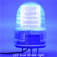 LED Two-color Strobe Flashing Warning Light Waterproof Red and Blue Beacon Lights with No Sound for Forklift Factory Workshop DC12V SLA-5201
