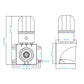 Built-in 1200mAh Battery Power Failure Alarm Siren – 110dB Horn with LED Strobe for Farms & Server Rooms (SLA-003)
