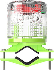 YASONG Solar LED Industrial Strobe Warning Light, IP54 Outdoor Safety Beacon, 6 LEDs, Auto Night Flashing