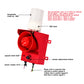 YASONG Discrete Signal Triggered Security Siren ip65 120dB Horn  Contact Alarm with Red Yellow Green Strobe Light  for Factory Bussiness SLA-315
