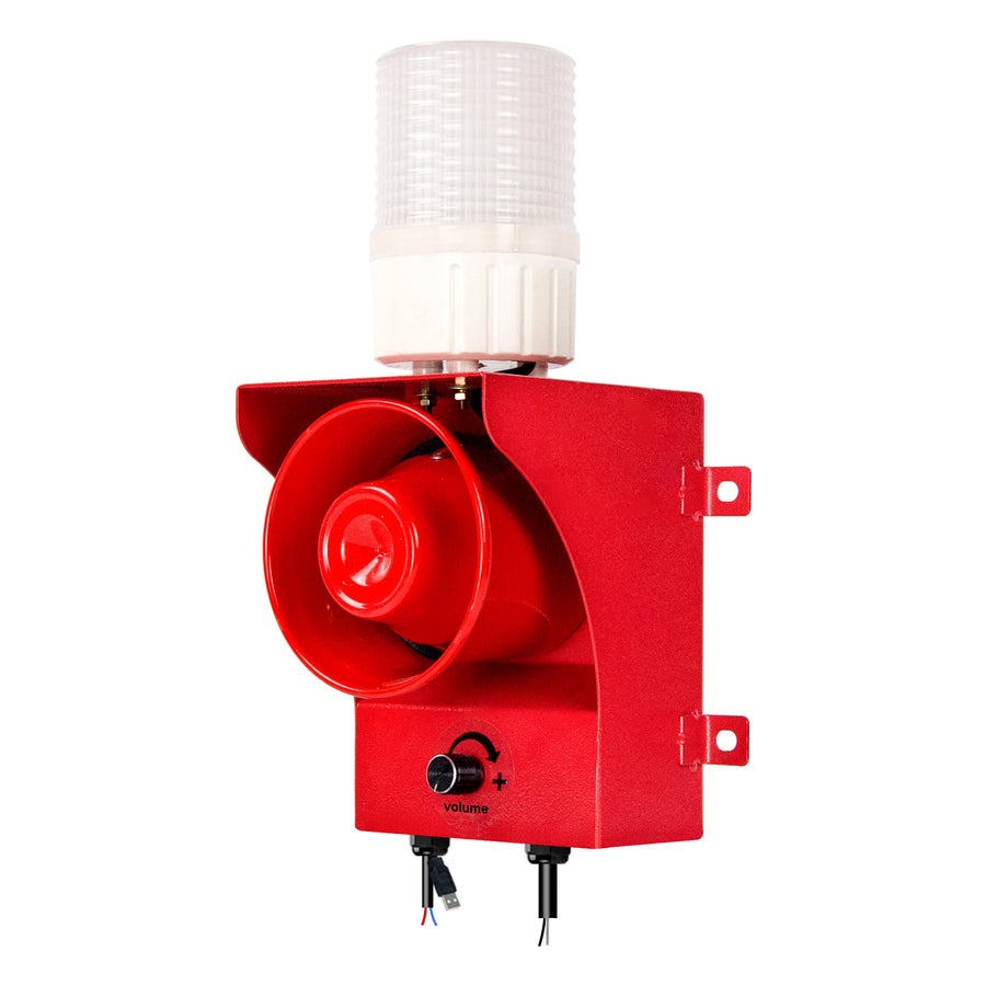 YASONG SLA-315X 120dB RGB Sound and Light Alarm, 485 Communication, Adjustable Volume, USB Voice Upload, IP65