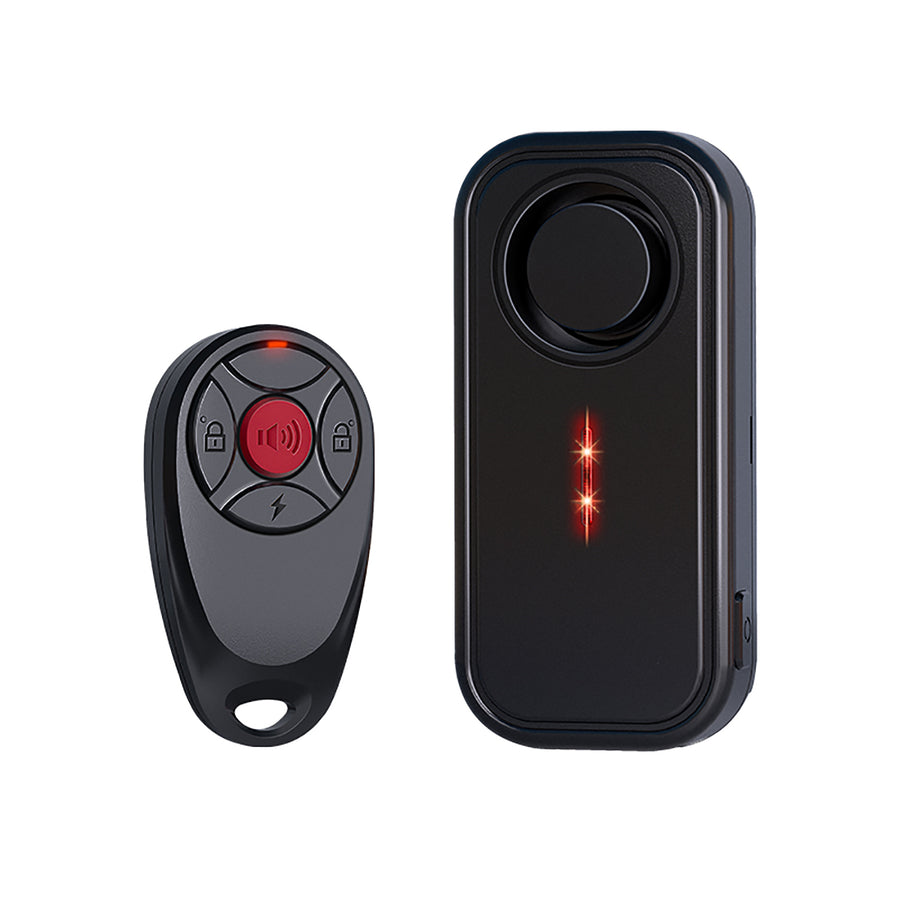 YASONG 113dB Anti-Theft Vibration Sensor Alarm, Remote Control, IP66 Waterproof, 196ft Range, 7 Sensitivity Levels