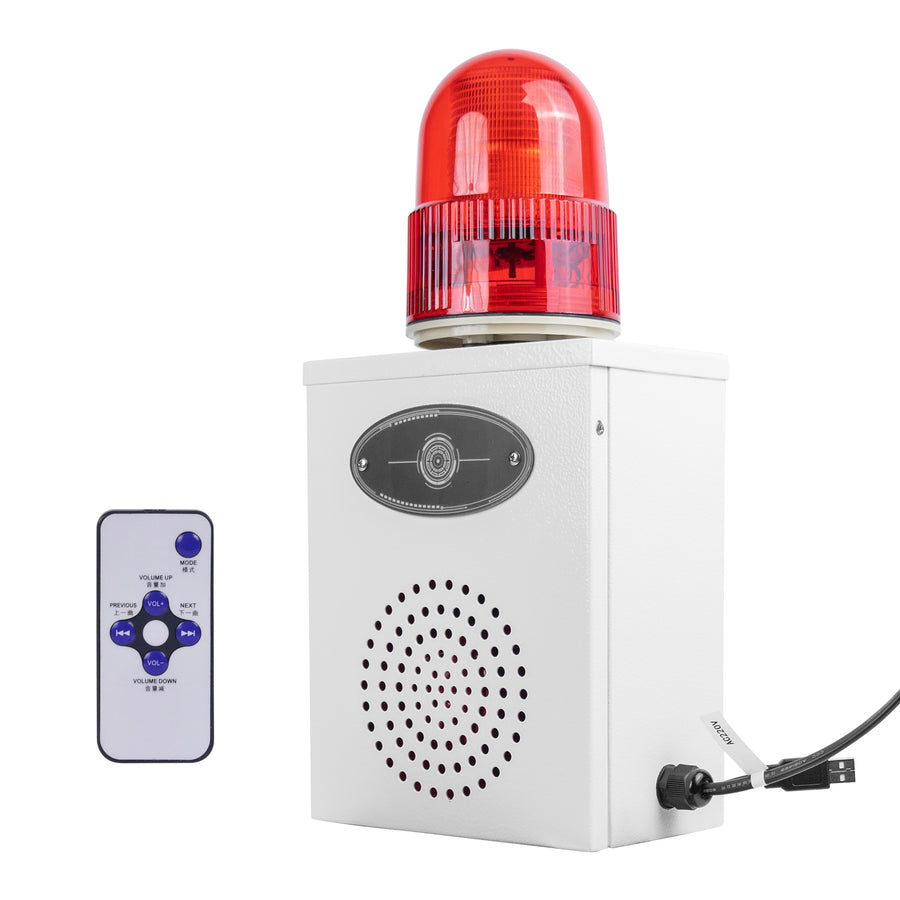 YASONG SLA-B02X 120dB RS-485 Modbus Alarm Siren, 25W, 12 Tones, IP65, USB Upload, LED Strobe