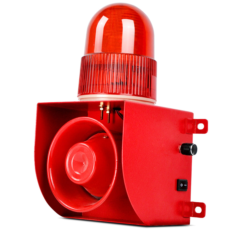 YASONG SLA-1501 120dB Power Outage & Power Recovered Alarm Siren, IP65, LED Strobe, Rechargeable Battery