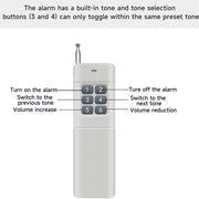 YASONG SLA-05BY-6 130dB Remote Control Siren, 500m Range, 45W, USB Sound Upload, LED Strobe